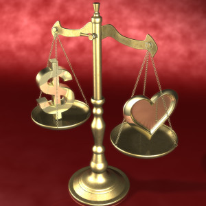 love or money scale 3d
